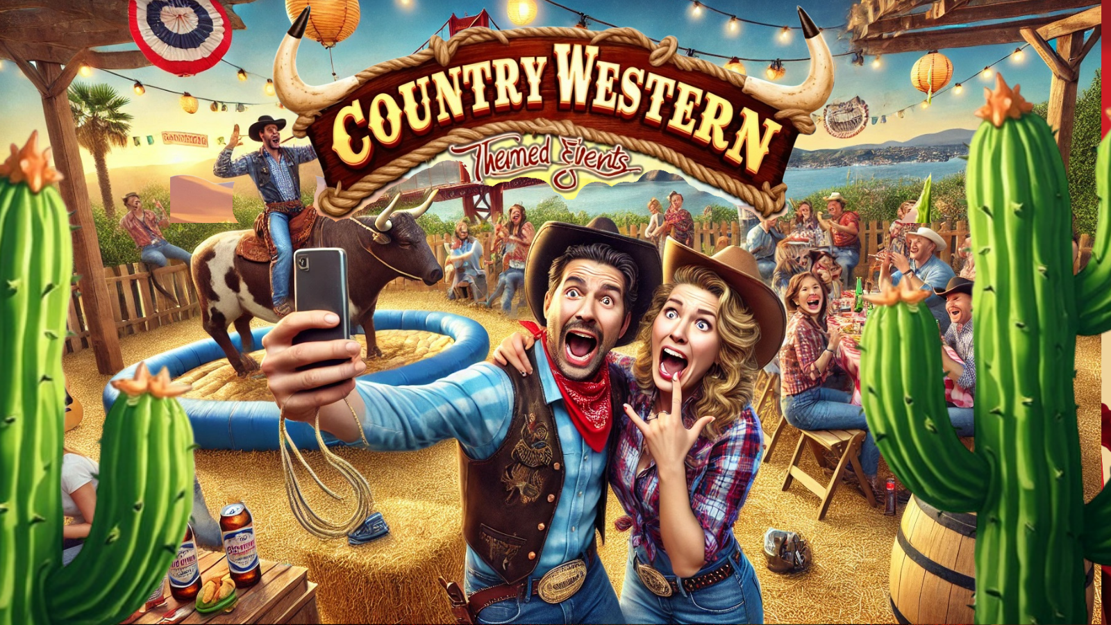 Country western party games, themes and game ideas for rent in northern california and the bay area