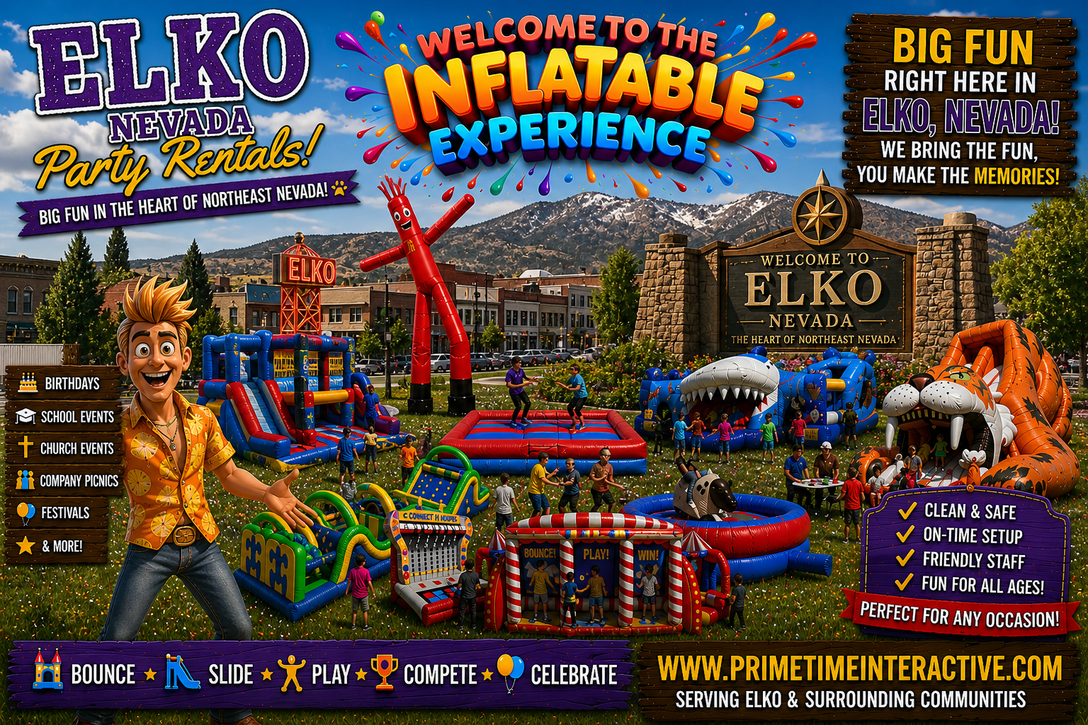 elko baounce house party rentals