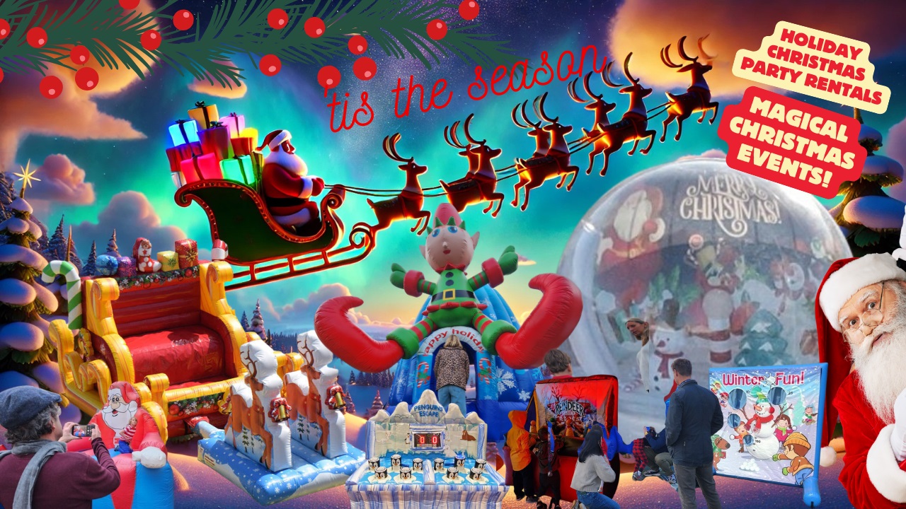 Winter wonderland holiday christmas party rental games northern california