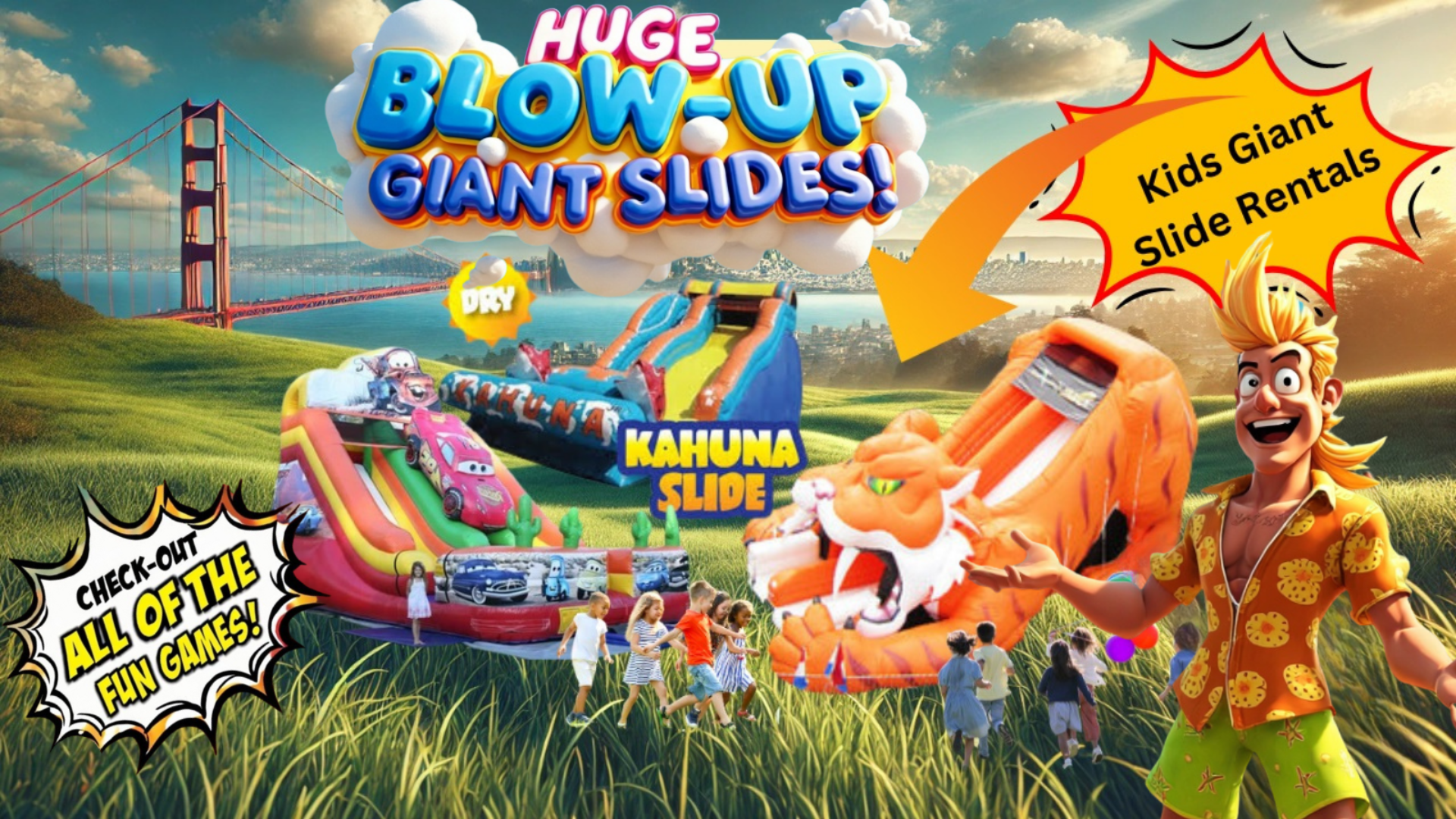 Prime Time Inflatable Giant Slide Rentals