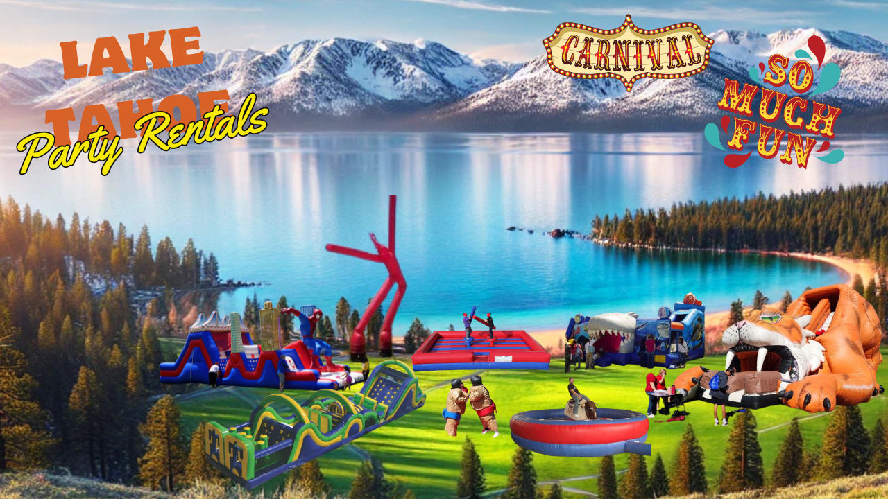 Tahoe Prime Time Interactive northern california and bay area kids fun items party rental inflatable games bounce houses and ideas for kids teens adults children