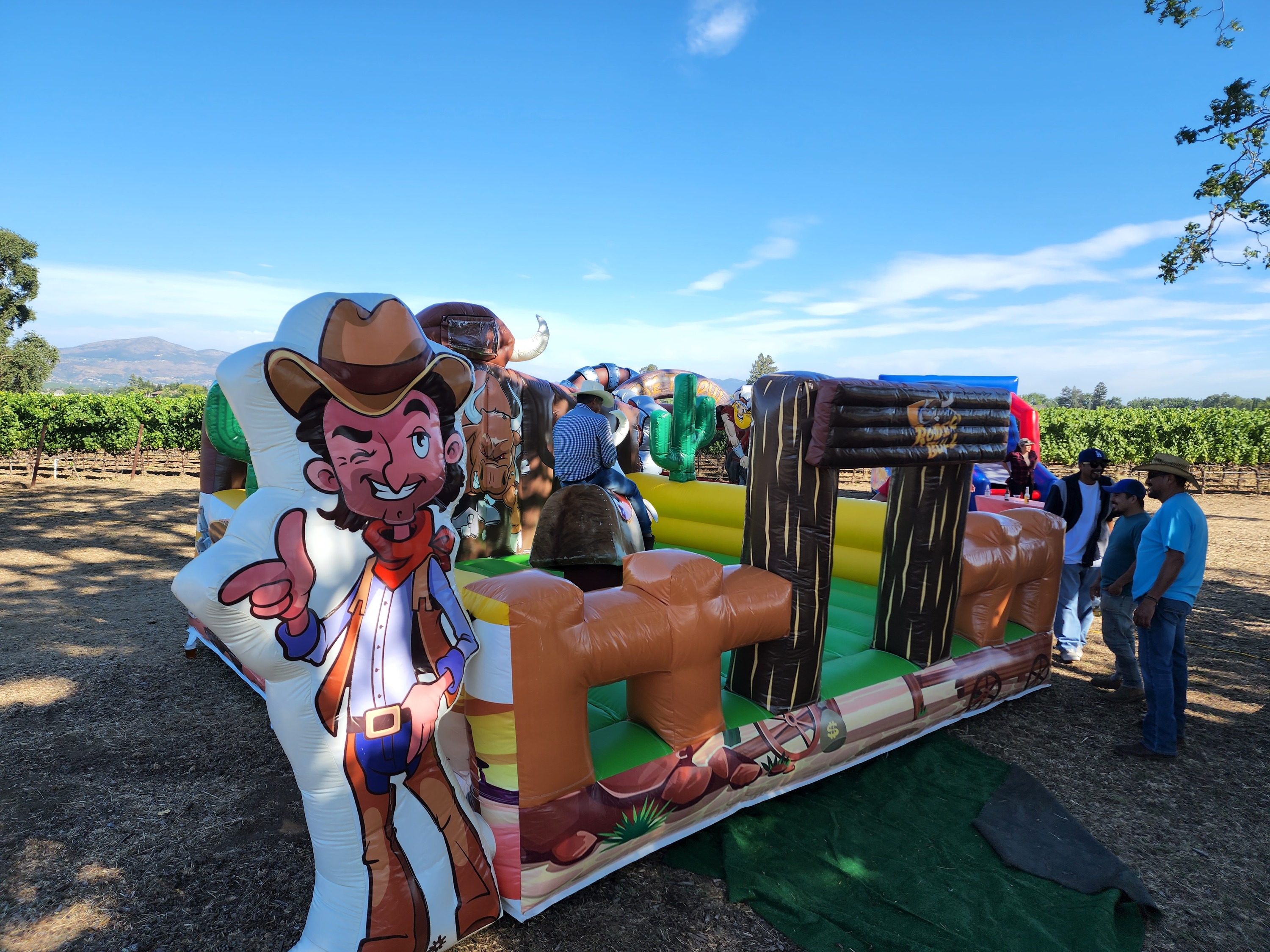 Country western themed mechanical bulls