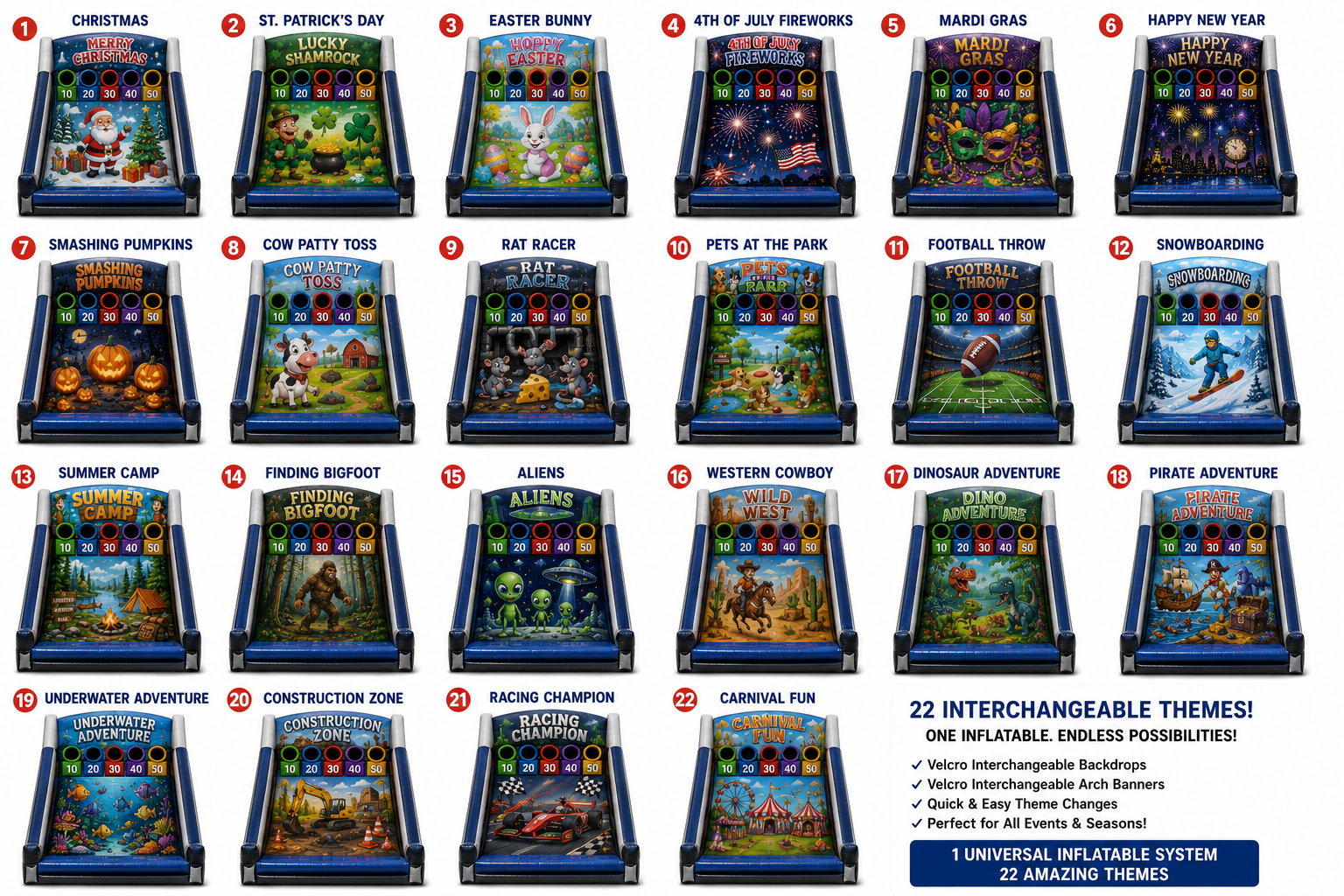 SMART GAMES™ Interchangeable Mini Inflatable Game System - 