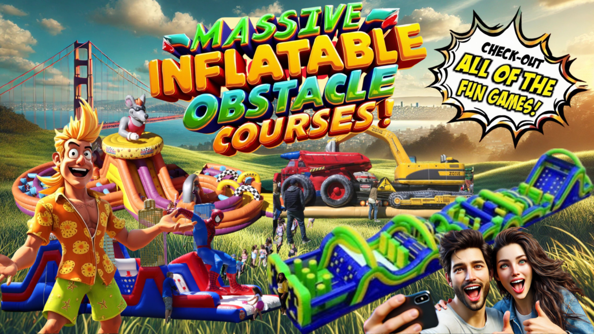 Prime Time Inflatable Obstacle Courses For Rent
