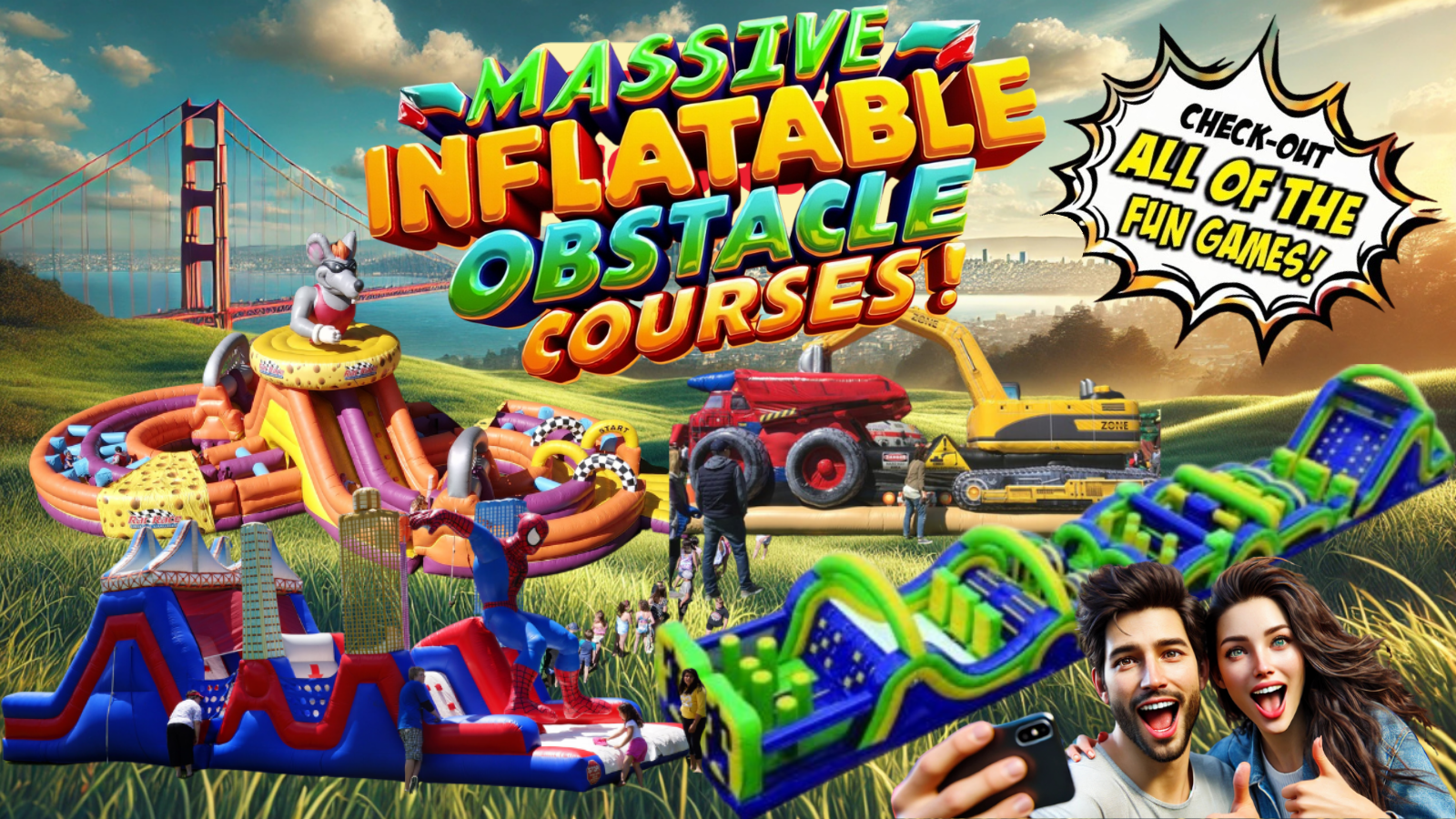 Prime Time Inflatable Obstacle Courses For Rent