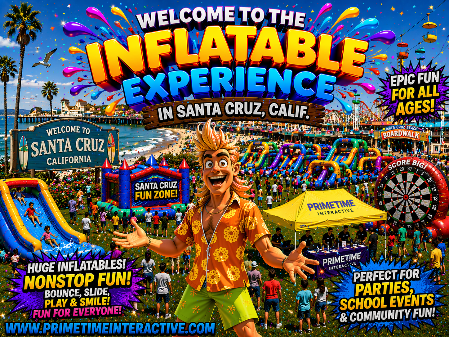 santa cruz inflatable carnival games and bounce house rentals