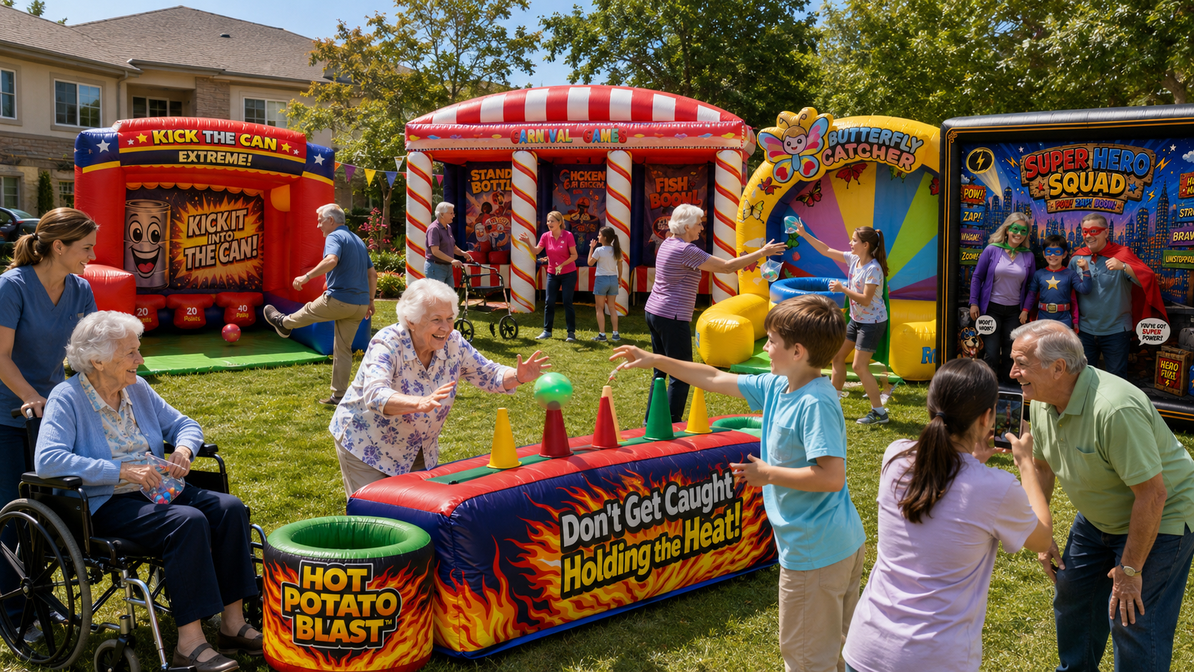 Senior citizens carnival games and ideas for rent in northern california and the bay area!