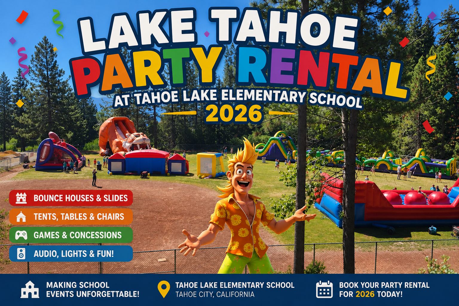 tahoe lake elementary school last day of school party