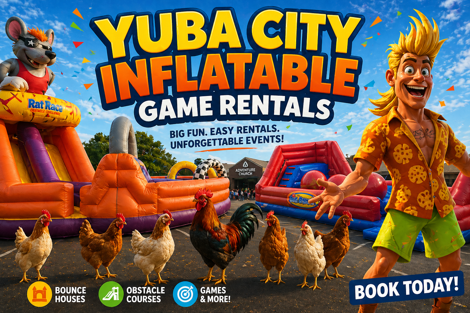 bounce house rentals in yuba city ca 95991