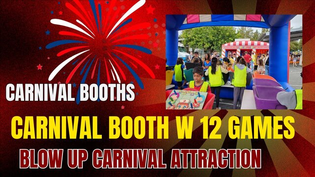 carnival booth w/12 games