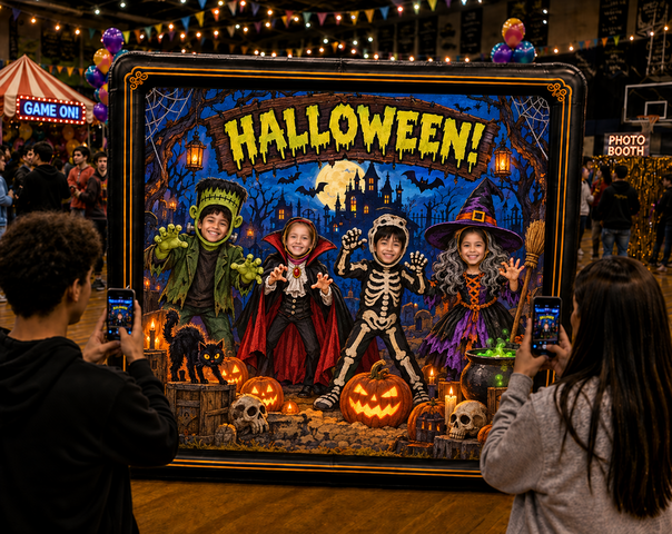 Halloween Photo Booth Backdrop