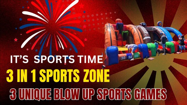 Sports-3-n-1-inflatable game rentals