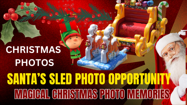 Santa Sled Selfie Photo Booth