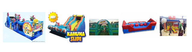 3. Best Buy Package - Kahuna slide, Minions obstacle course, Nerf blaster zone, Wipeout, Tee-ball baseball , 3 generators