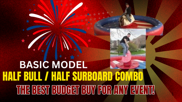 mechanical bull mechanical surfboard combo rentals