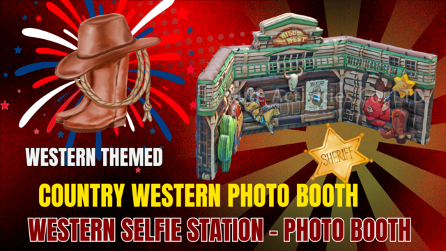 Country Western Selfie Station Photo Booth