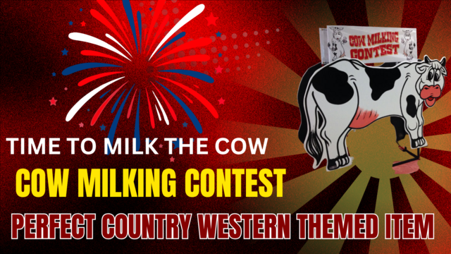 cow milking contest game rentals