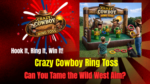 Crazy Cowboy Ring Toss Game for Sale