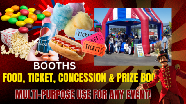 concession food ticket booth rentals