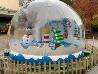 Giant Snow Globes Photo Booth