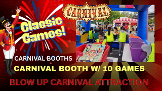 Carnival Booth with 10 Games 