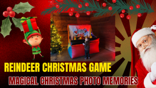 Reindeer Holiday Floating Ball Toss Game