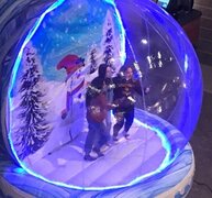 Giant Snow Globes Photo Booth