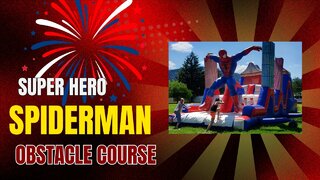 40ft Spiderman Obstacle Course 