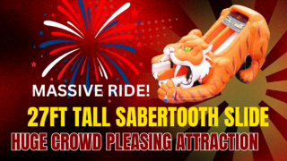 27ft Saber Tooth Tiger Slide  