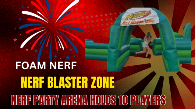 nerf inflatable arena game rentals