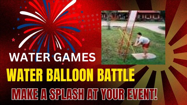 water balloon battle water game rentals