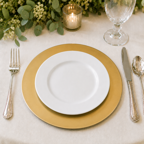 13” Classic Gold Charger Plate