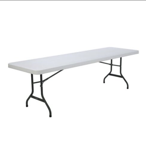 8FT PLASTIC FOLDING BANQUET TABLE