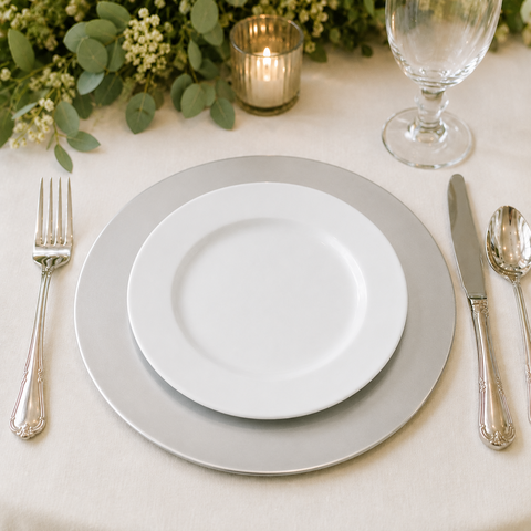 13” Classic Silver Charger Plate