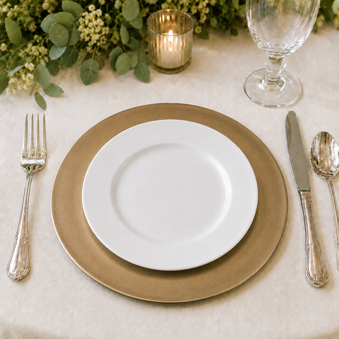 13” Champagne Charger Plate