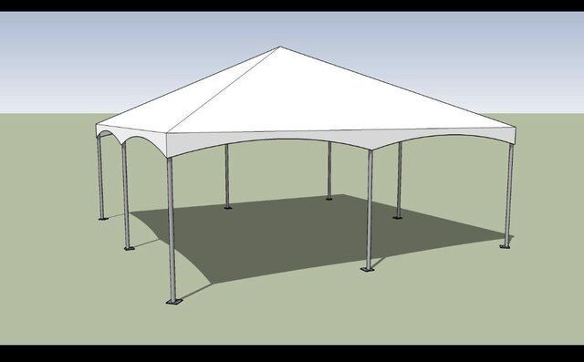 20 by 20 frame tent