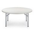 60' Round Heavy Duty Plastic Folding Table