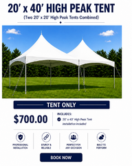 20 x 40 High Peak Frame Tent
