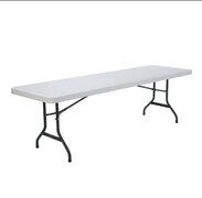 8FT PLASTIC FOLDING BANQUET TABLE