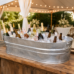 Large Galvanized Beverage Trough