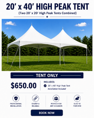 20 x 40 High Peak Tent