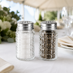 Classic Black and White Salt and Pepper Shaker Set