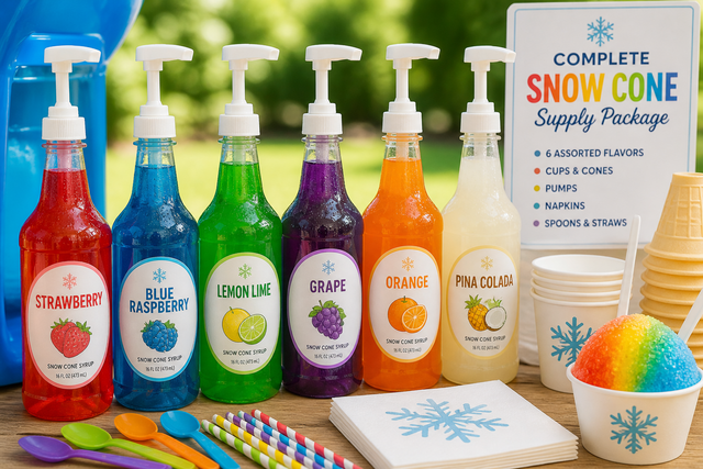 Snow Cone Supplies