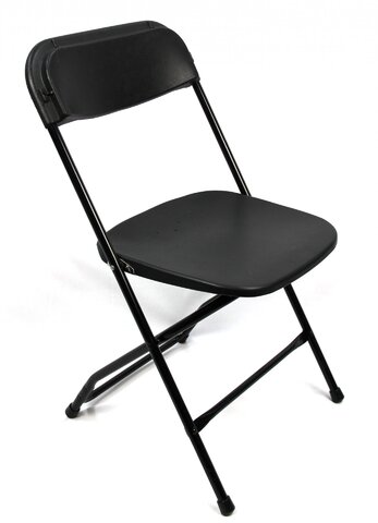 Black Plastic Folding Chairs