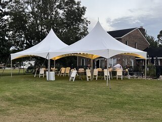 60 Person Tent, Table, Chair Bundle 