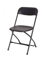 Black Plastic Folding Chairs