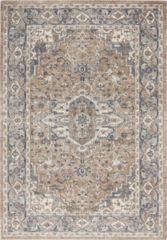 8'x10' Beige Oriental Area Rug