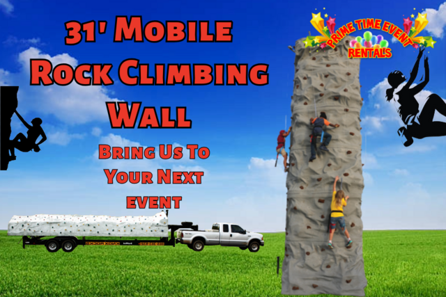 31' Mobile Rock Climbing Wall