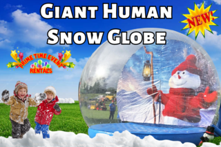 Giant Human Snow Globe