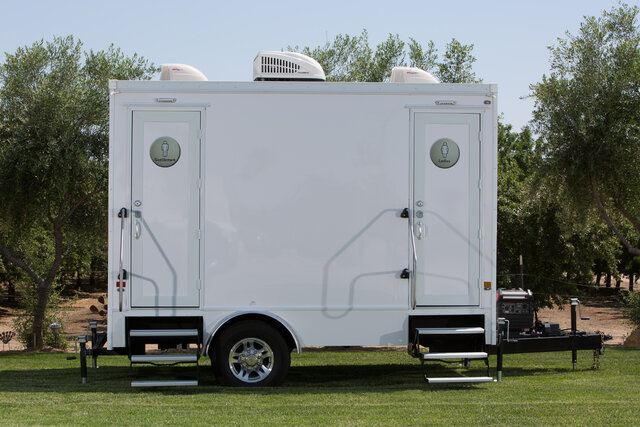 2 Stall Portable Restroom Trailer